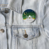 イードモダンムバラク紙カットモスク – ボタン 缶バッジ (インサイチュ)