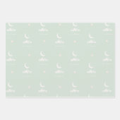 イードラッピングペーパーとモスクモダンのモチーフ ラッピングペーパーシート (正面)