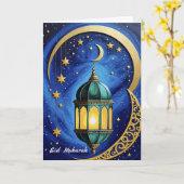 イード三日月 カード (黄色い花)