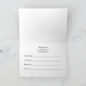 イード招待状ブルーとモスクムーンスターズ カード (内部)