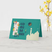 イード・アルフィトル・ムバラク カード (黄色い花)