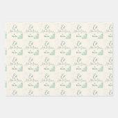 イード・アル・アドハー  sage green ラッピングペーパー ラッピングペーパーシート (正面)