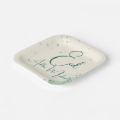 イード・アル＝アドハ Sage Green ディナー ペーパープレート (傾斜あり)