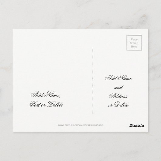 イード・アル・フィトル ご挨拶 紫金 タイポグラフィー ポストカード (裏面)