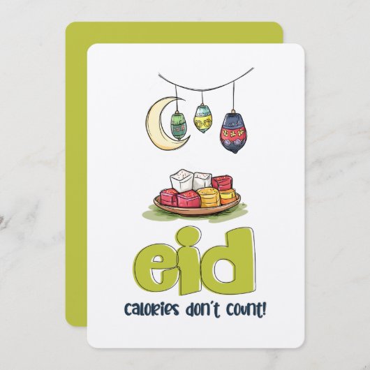 イード・マモウル 後悔ゼロ! | カロリーなんて気にしない! 招待状 (正面/裏面)