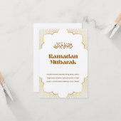 イード・ムバラクのご挨拶 カード (正面/裏面インサイチュ)