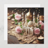 イード・ムバラク　お祝いのメッセージ（カスタマイズ可能） シーズンカード (正面/裏面)