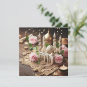 イード・ムバラク　お祝いのメッセージ（カスタマイズ可能） シーズンカード (スタンド正面)