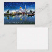 イード・ムバラク・カードに載ったブルネイ・モスク ノートカード (正面/裏面)