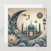 イード・ムバラク ラマダーン カスタマイズ可能な挨拶文 シーズンカード (正面/裏面)