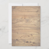 イーハウピンク女性のカーボーイ招待状 招待状 (裏面)