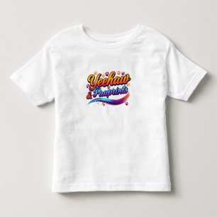 “イーハー パウプリント – かわいい ウェスタン カウボーイ 幼児 T-” トドラーTシャツ