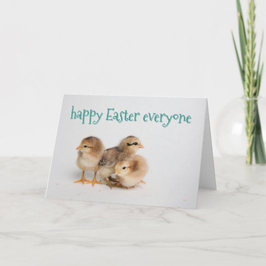 イーパーソナライズされたスターカード-イースターのひな シーズンカード (正面)