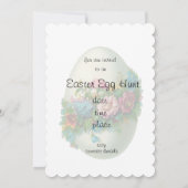 イービクトリアンスターフラワーエッグイースターエッグ狩り 招待状 (裏面)