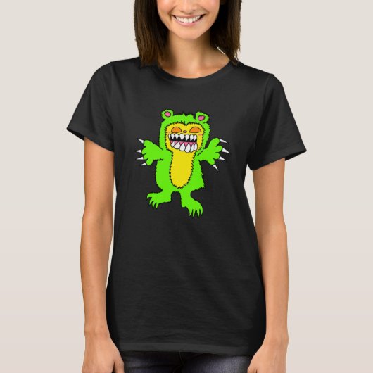 イービルテディベアの女性用シャツ Tシャツ (正面)