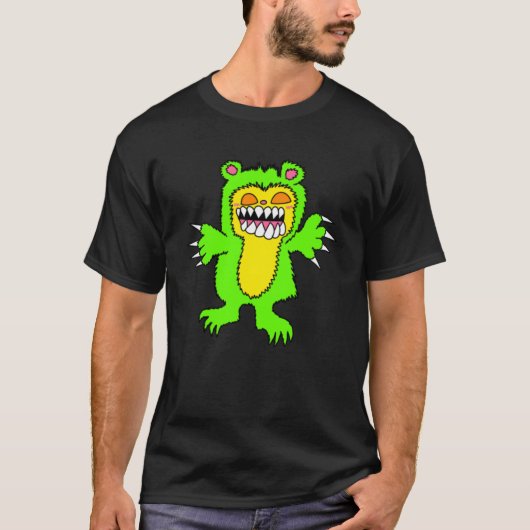イービル テディベア メンズTシャツ Tシャツ (正面)