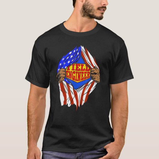 イールドすごいエンジニアヒーロージョブ Tシャツ (正面)