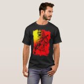 イーヴィルスケルトンギタリストゴスドクロハロウィンS Tシャツ (正面フル)