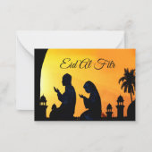 イー祈ドムバラクの挨拶状 ノートカード (正面)