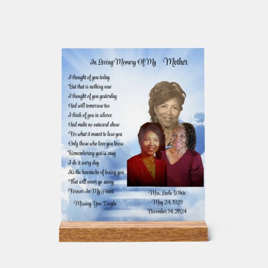 イー アクリルサイン (正面)