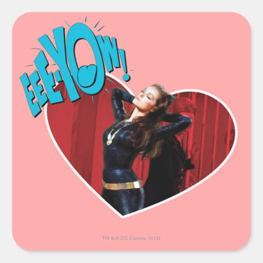 イー!キャットウーマン スクエアシール (正面)