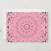 イー·ハウ!女性のカーボーイテーマのバースデーパーティ招待状 招待状 (裏面)