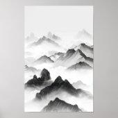 イ伝統的ク中国のの絵を描ポスター ポスター (正面)