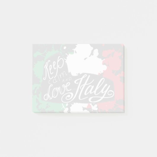 イ保タリアの静けさと愛 ポストイット (正面)