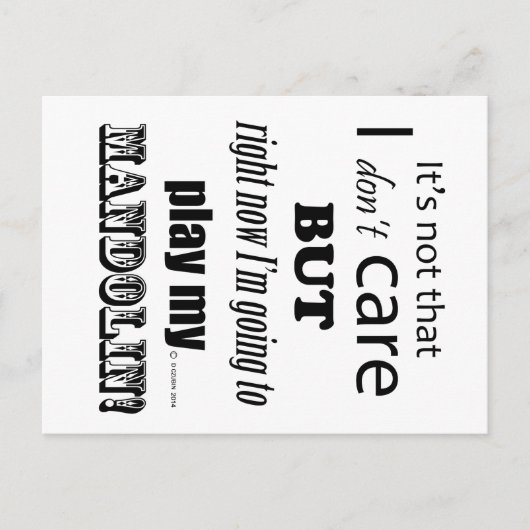 イ気にマンドリン ポストカード (正面)