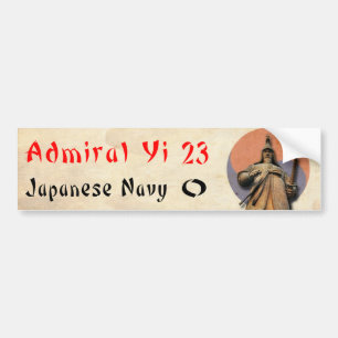 イ海軍大将対日本のな海軍バンパーステッカー バンパーステッカー