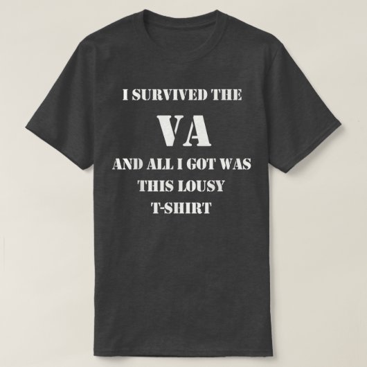 イ生き延びザVA軍隊退役軍人 Tシャツ (デザイン正面)
