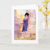 イ祝イマリーのクリエイティブデザイン カード (黄色い花)