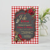 イ素朴ドバーベキュー婚約パーティ 招待状 (スタンド正面)