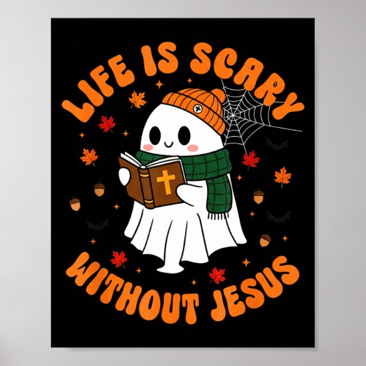 イ エスなしの人生はY - キリスト教徒のハロウィン ポスター (正面)