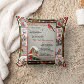 イ・ネバー・離れユー・クリスマス・(鳥)ショウジョウコウカンチョウ・キルト・毛布 クッション (ブランケット)