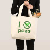 イ・ヘイト・ピース ラージトートバッグ (正面(商品))