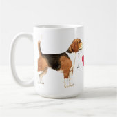 イ·ラブ·マイ·ビーグル コーヒーマグカップ (左)