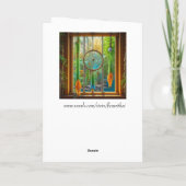 ウかわいらしカラフルィンドウのドリームキャッ空白のチャ カード (裏面)