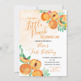 ウアスウィートリトルピーチ誕生日 招待状