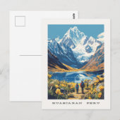 ウアスカランペルー旅行はがき ポストカード (正面/裏面)