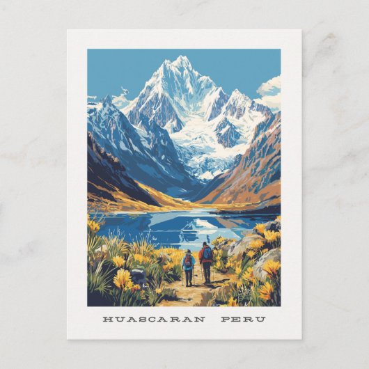 ウアスカランペルー旅行はがき ポストカード (正面)
