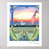 ウアドームビーチハウスポーチライトハウス ポスター (正面)