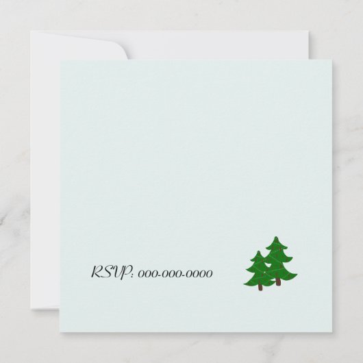 ウアプレイスクリスマスパーティの招待状 招待状 (裏面)