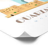 ウアルザテ市モロッコスカイライン ポスター (角)