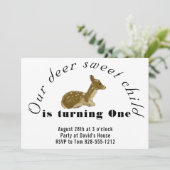 ウアーディアスイートチャイルド誕生日招待状 招待状 (スタンド正面)