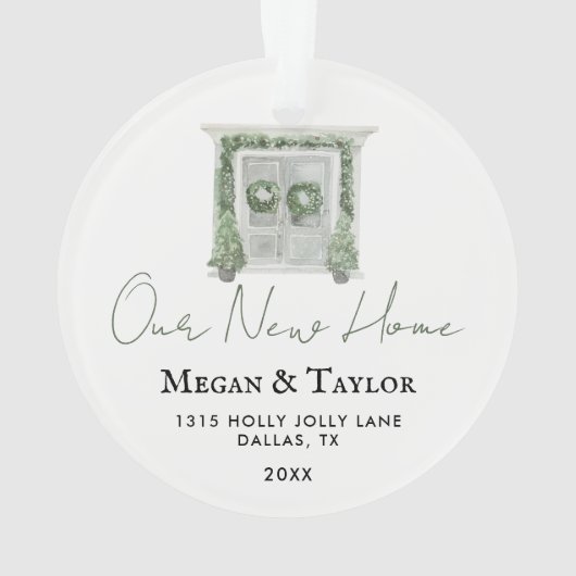 ウアーニューホームウィンターオーナメント |新しいホームギフト オーナメント (裏面)