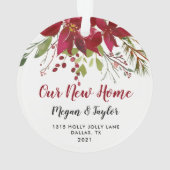 ウアーニューホームフローラオーナメント |新しいホームギフト オーナメント (裏面)