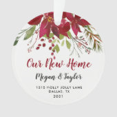 ウアーニューホームフローラオーナメント |新しいホームギフト オーナメント (正面)