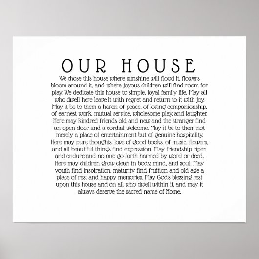 ウアーハウス引用文プリント ポスター (正面)