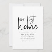 ウアーファーストホーム引っ越し祝いパーティーパーティの招待状 招待状 (正面)